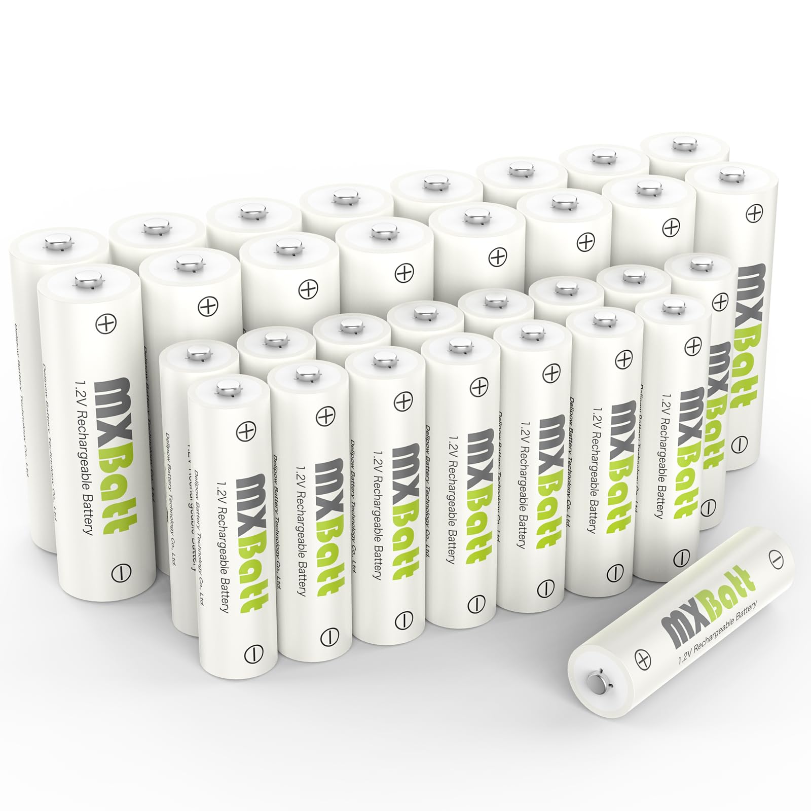 16 x AA y 16 x AAA Pilas Recargables NiMH, 1.2V, 3200/1100mAh