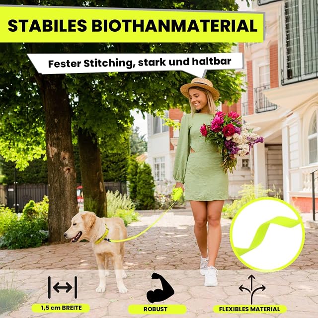 Foto 4 de 8 de Loutep Biothane - Correa larga para perros (3 m, 5 m, 10 m, 15 m, 20 m), correa de esquí de fondo, correa…