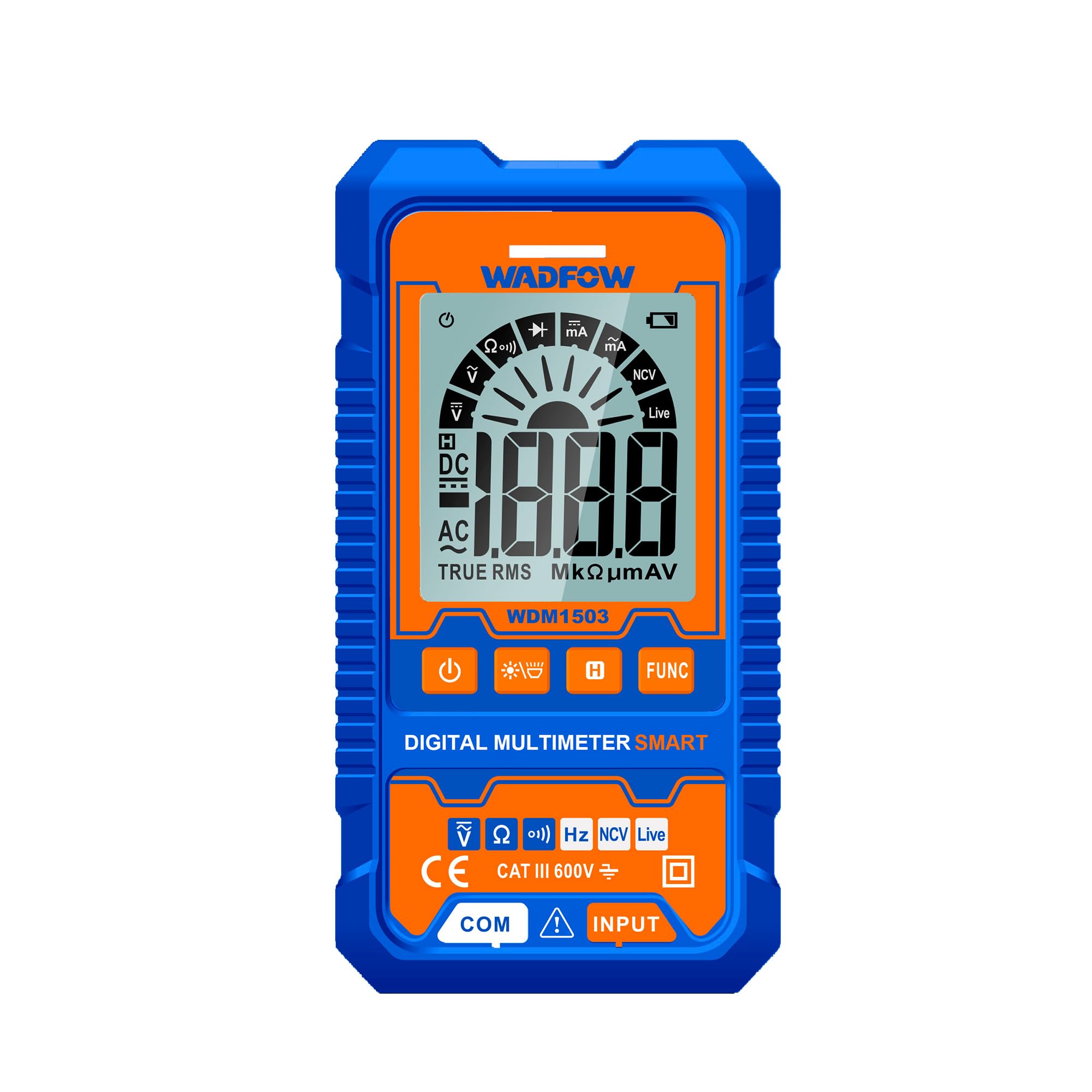 WADFOW Digital Multimeter, Smart Tester, True RMS 2000 counts, Auto Range,Auto Power off With 2 pcs R03 batteries (B0D6YJLG85) Amazon Price History, Amazon Price Tracker