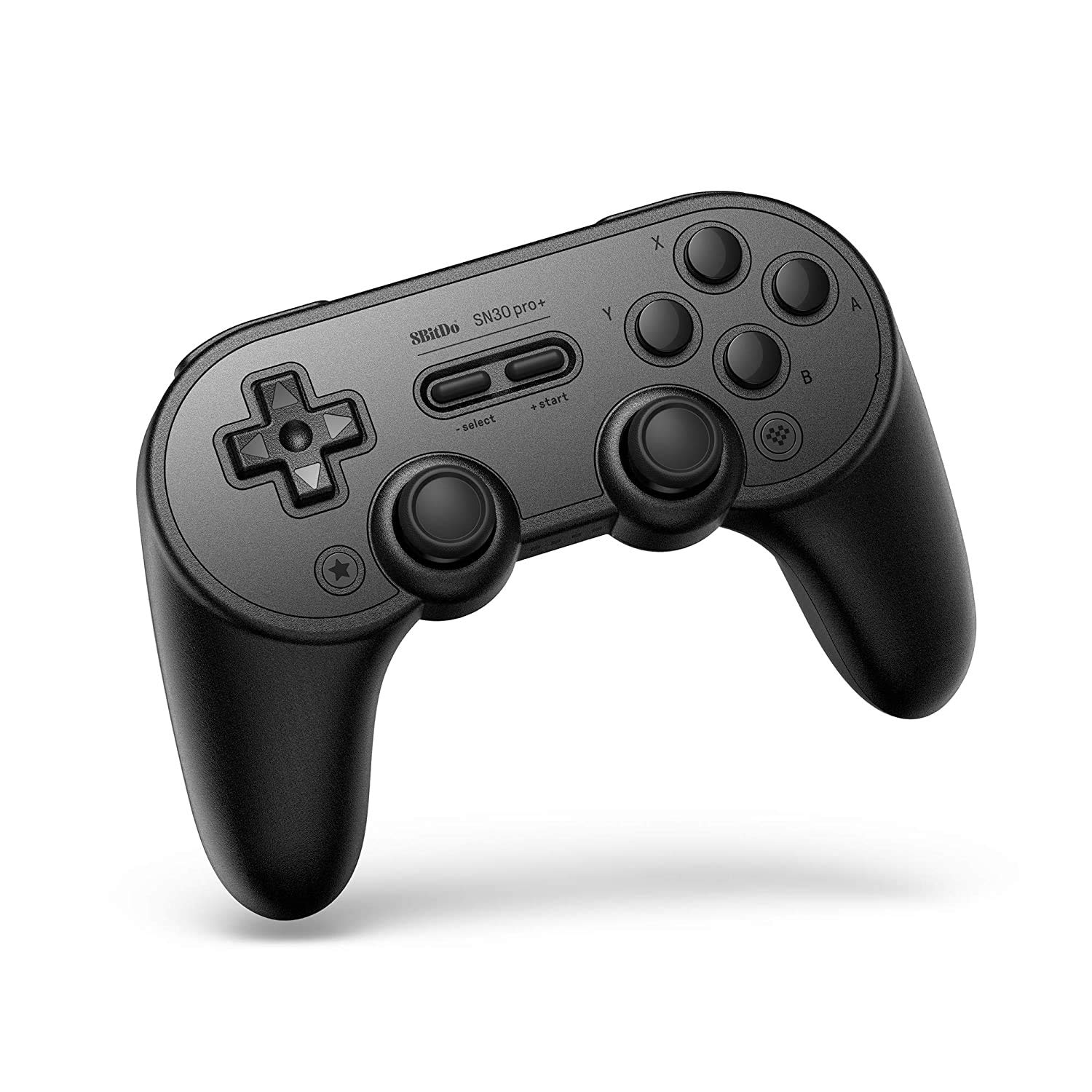 8Bitdo SN30 Pro+ Bluetooth Gamepad for PC, Nintendo Switch, macOS, Android, Steam and Raspberry Pi with a Clip(Black Edition)