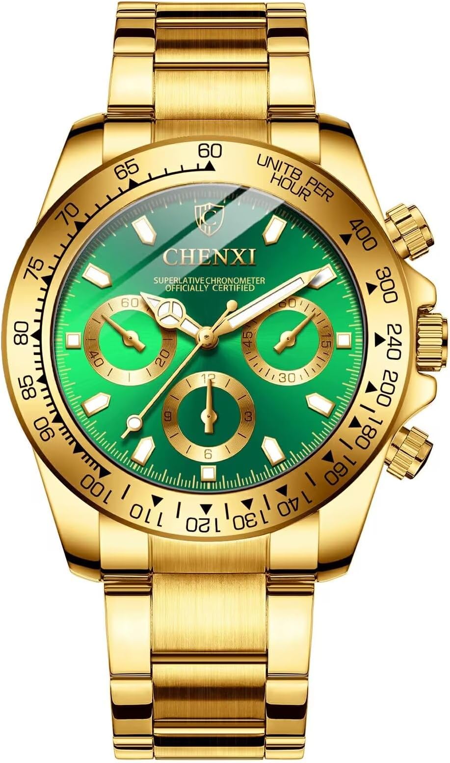 FANMISGeneva Alloy Band Quartz Watches Luxury Unisex Crystal Stainless Steel Band Bracelet Wrist Watch