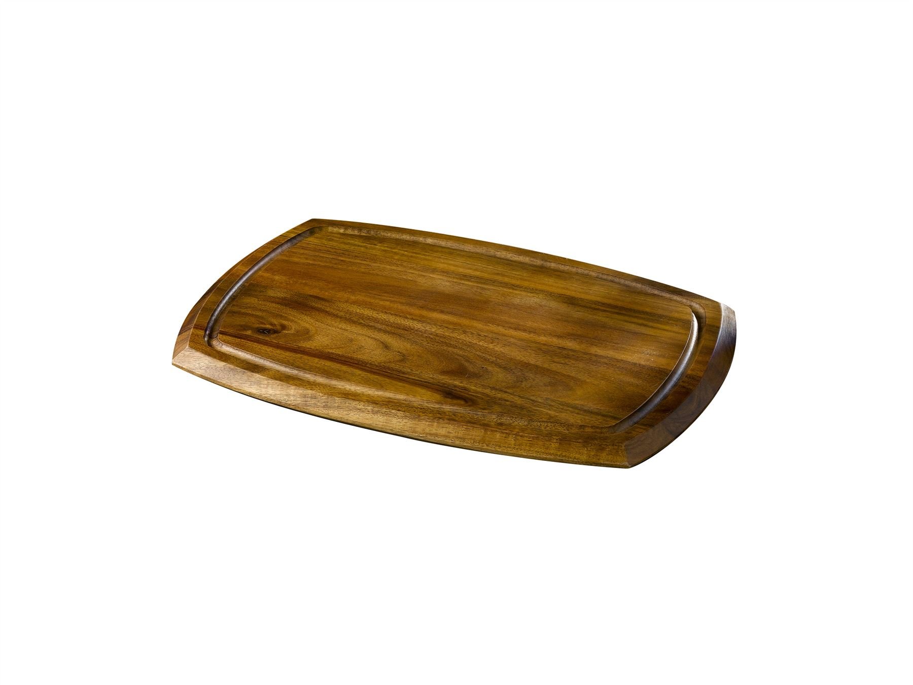 Genware NEV-WSB3625 Serving Board, Acacia Wood Reversible, 36 cm x 25 cm