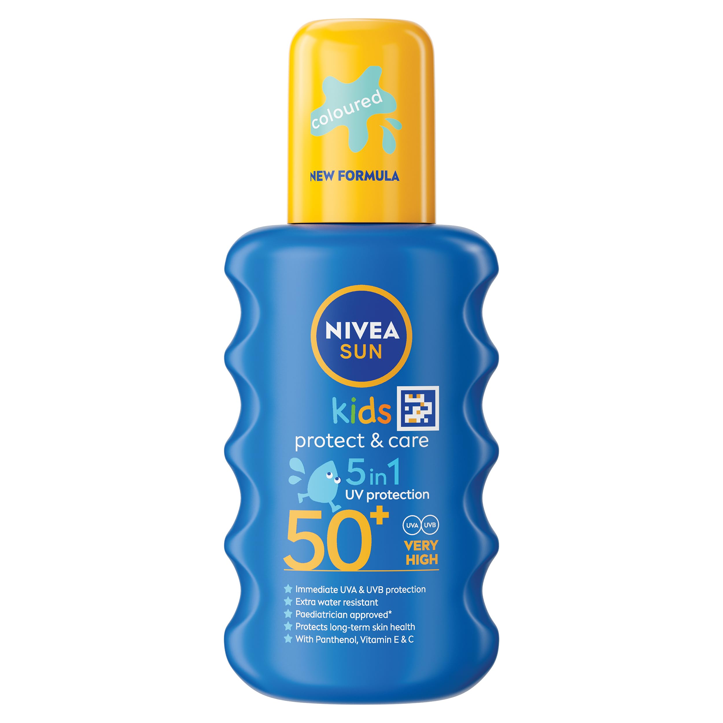 2X NIVEA SUN Kids Protect & Care Coloured Spray SPF50 200ml 100% ORIGINAL ⭐⭐⭐⭐⭐