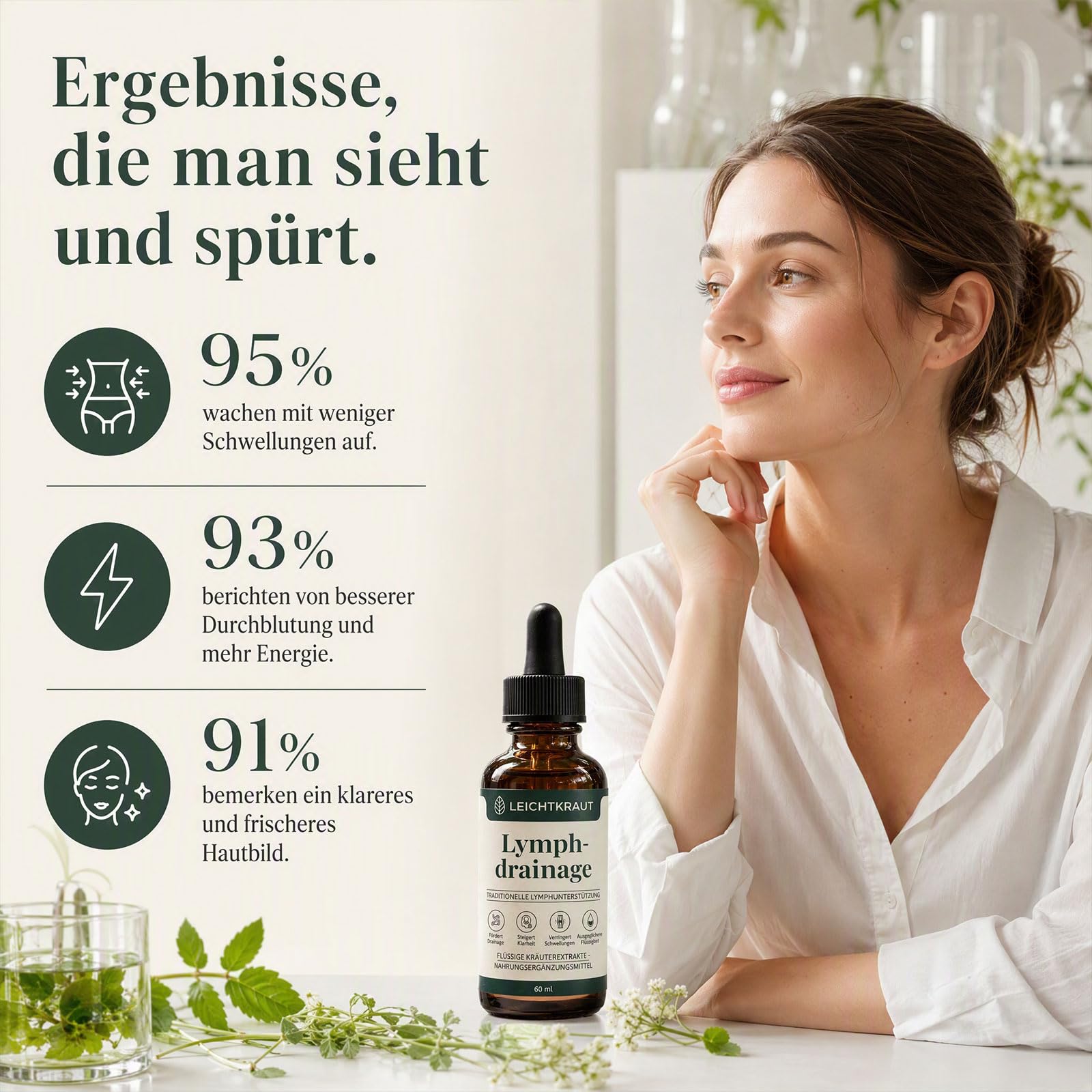 Leichtkraut Lymphatische Tropfen,2026 Leichtkraut Lymphdrainage Entgiftung，2 PCS