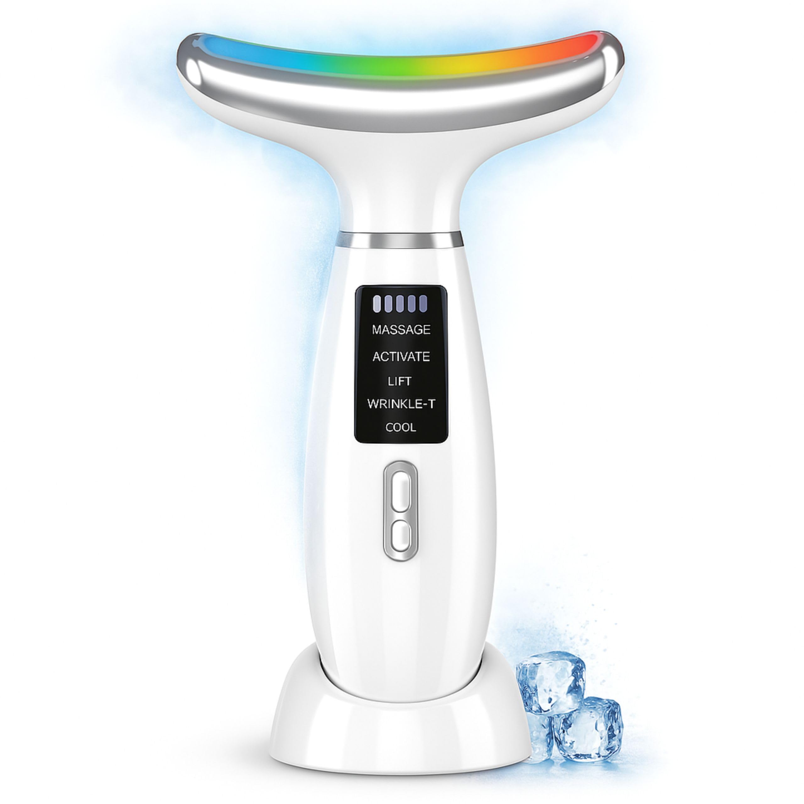 Goddes Glow-Masajeador Facial-Drenaje Linfatico-Lifting Cara Y Papada-Levanta y Reafirma la Piel-Mejor Absorcion de las Cremas- Piel mas Iluminada- Antiarrugas