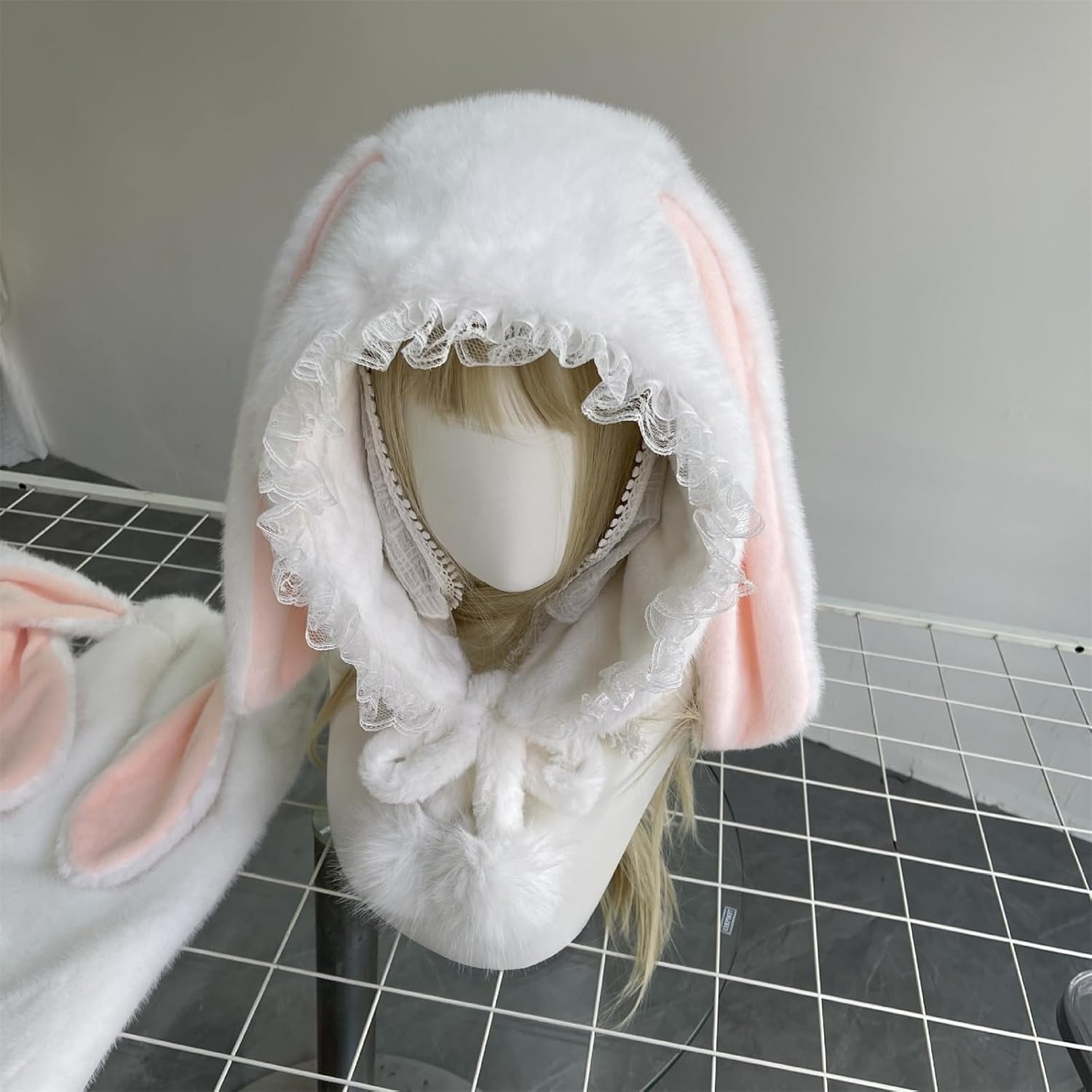 Lovely Long Rabbits Ears Winter Hat for Thickened Thermal Plush Ear Protections Cap Cold Weather Outdoor Activities