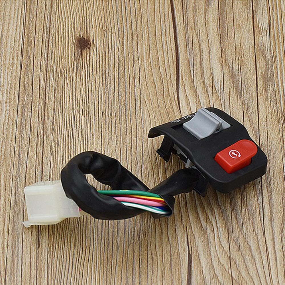 Interruptores de Control de Mano Izquierda y Derecha Compatible con Electric Bikes y – Horn, Turn, Fog Lamp, Función de Inicio (1 Pareja)