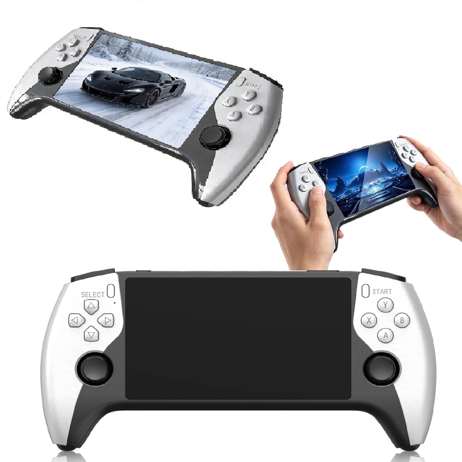 SF3500 Retro Games Console - Handheld Gaming Console, 64GB TF Card Built-in 20000+ Classic Video Games,20 000 Games Equipped With A 5.5 IPS HD Screen,1.2GHz , A 3000mAh Battery (1pcs)