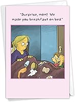 Vista 10 de NobleWorks - Tarjeta del Día de la Madre - Regalo sincero, Tarjeta de felicitación para mamás (con sobre) - Mama Bear C3462MDG