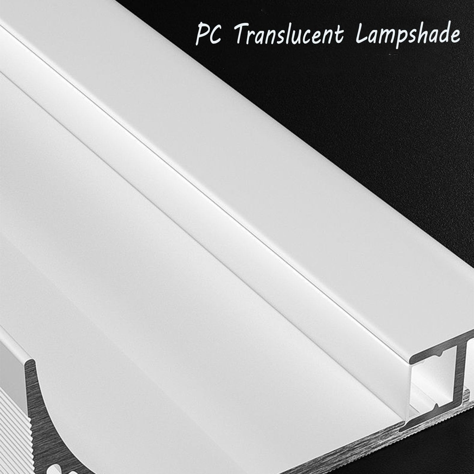 Listón luminoso, tiras LED de techo, Mejora el brillo, Iluminación LED Indirecta Canal para suelos, paredes, marcos y decoraciones(White,2 m)