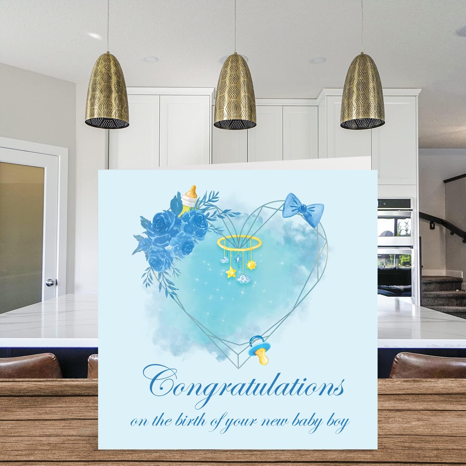 Congratulations On The Birth Of Your New Baby Boy, Greeting Cards for Baby image 3