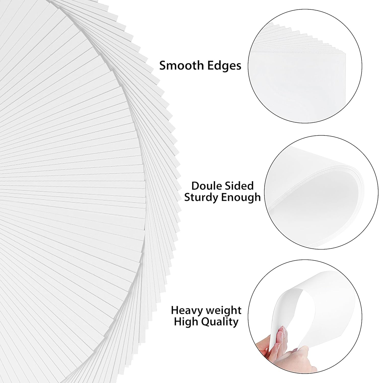 300gsm White Cardstock - 40 Sheets A5 Size Cardboard Paper Cover Card Stock 110lb Heavyweight Paper Thick Paper for DIY Card Making,Invitations,Postcards,Business Cards PAC01WH040 4 71cPXi1Qe6L. AC SL1500