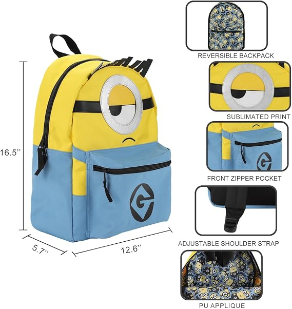 Minions Reversible 16.5 Adult Backpack