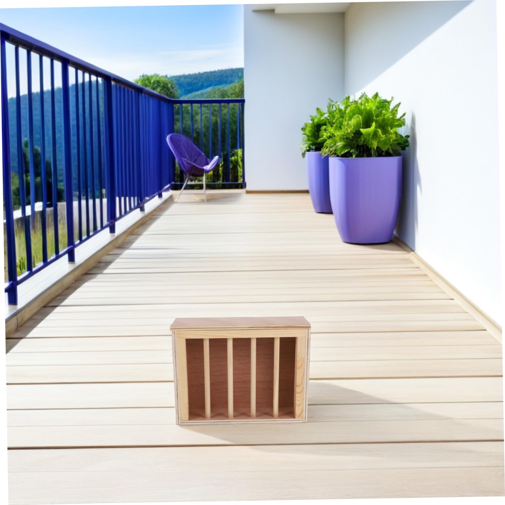 SUPVOX Râtelier à Foin pour Lapins et Cochons Distributeur de Foin Bois Naturel Support Mangeoire pour Cage à Petits Animaux