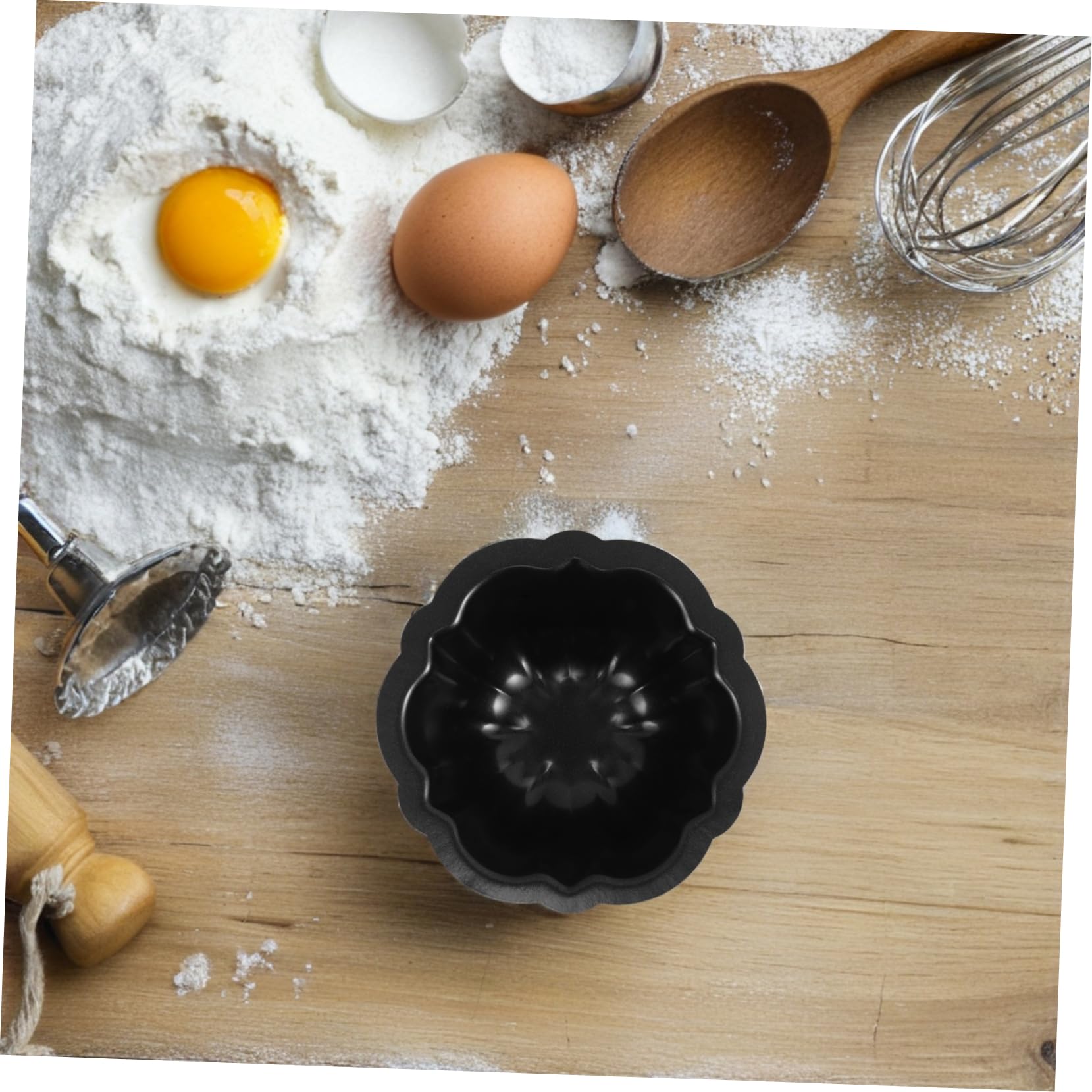 ULTECHNOVO 10piezas Molde Antiadherente para Cupcakes Unidades para Hornear Casa para Fiestas y Cocina Moldes para Hornear Formas de Corazón y Mini