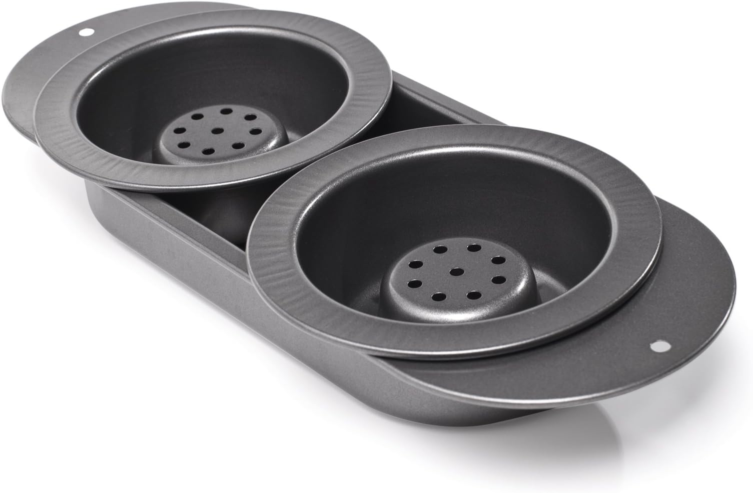 Chef Tony Healthy Cooking Burger Bowls, Silver