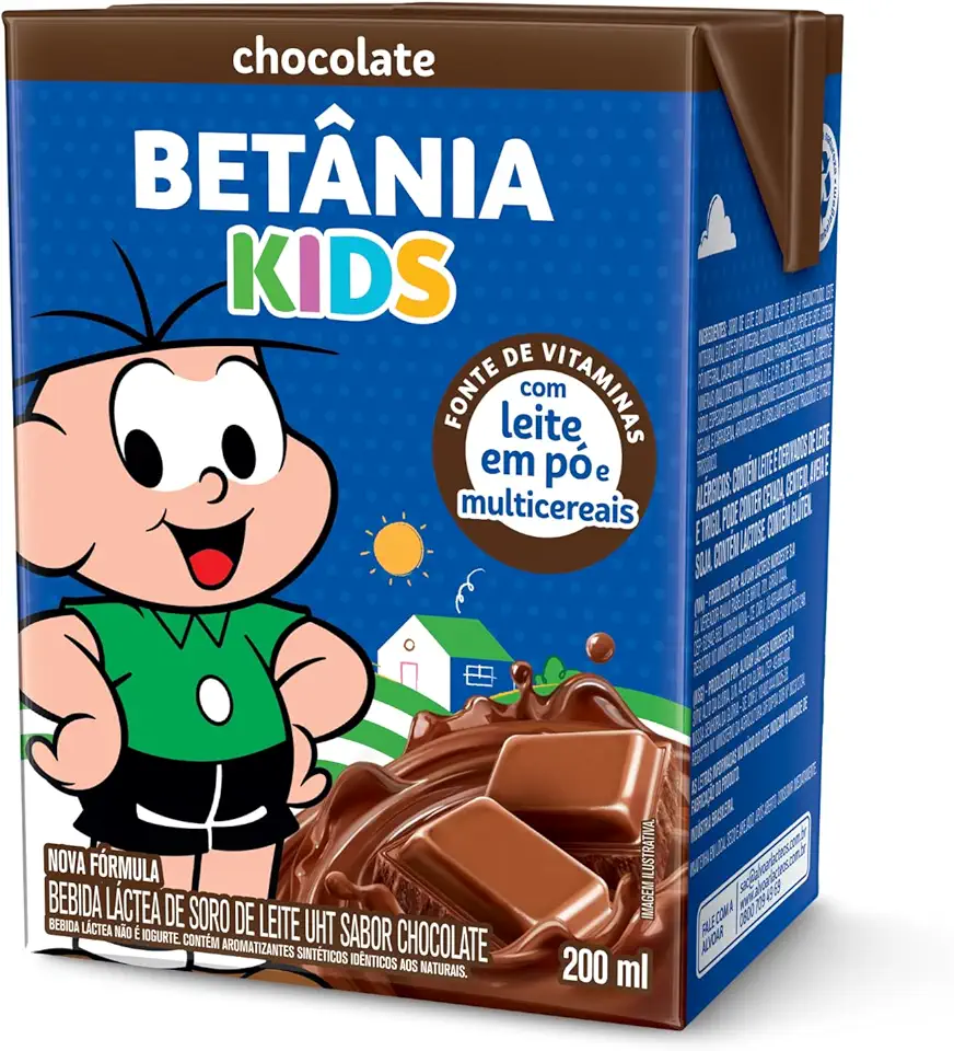 Betânia Kids - Bebida Láctea Sabor Chocolate 200ml