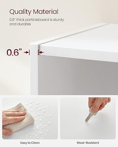 Miniatura 8 de VASAGLE CUSTOS Collection - Estantería de 5 niveles, estante para libros, estante de almacenamiento abierto, 9.4 x 23.6 x 52.8 pulgadas, para sala