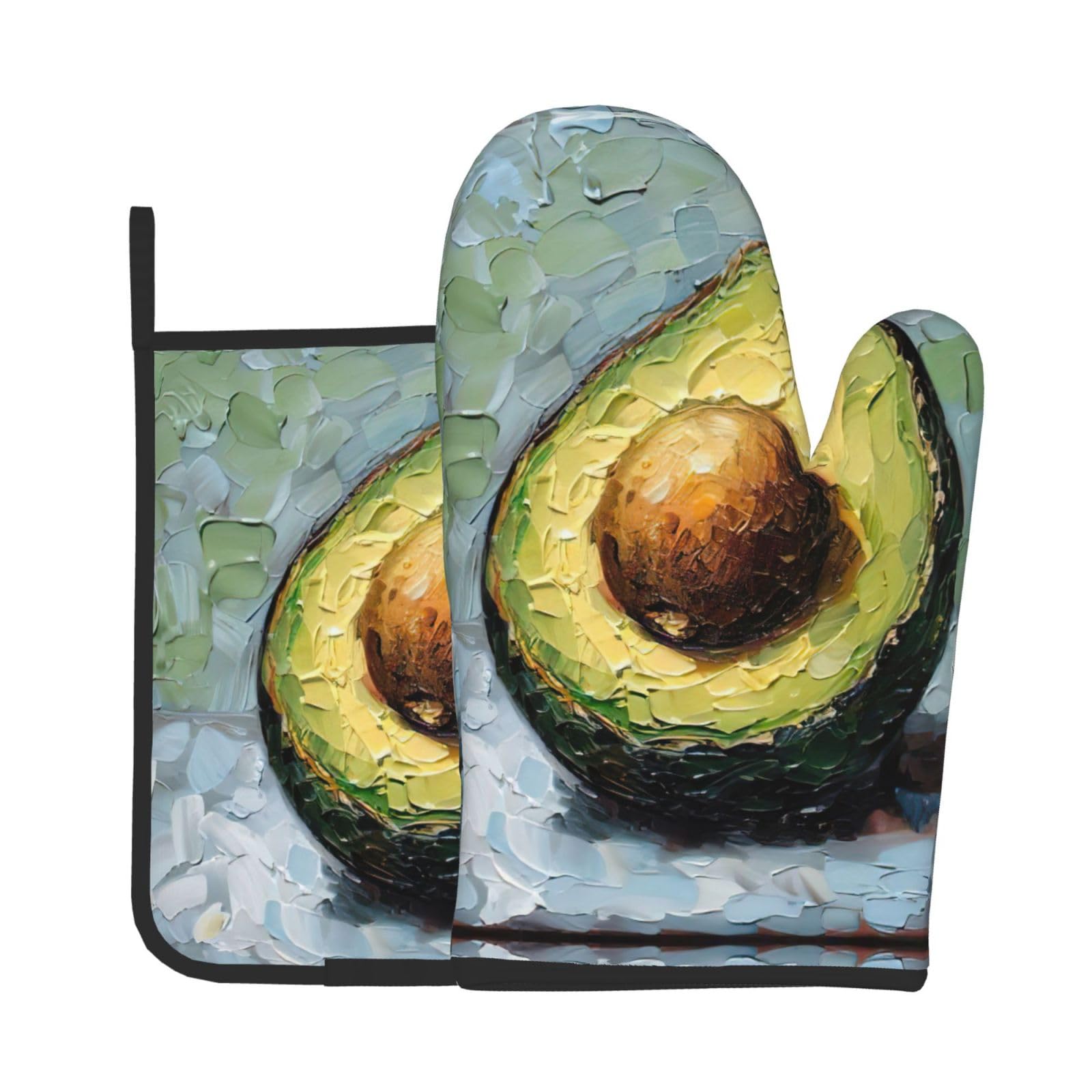 Avocado Kitchen Baking Two-Piece Set,Multipurpose Oven Gloves,Used for Barbecue Kitchen Baking