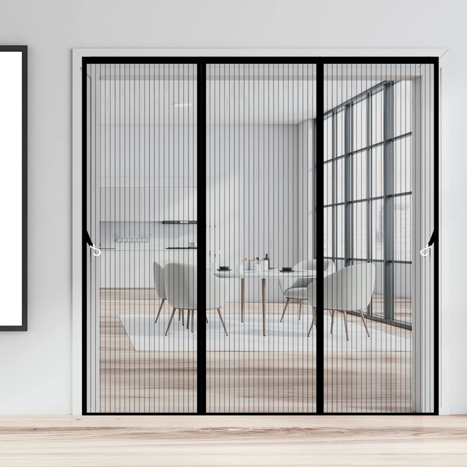 Moustiquaire Fenetre Magnetique 145X115Cm, Rideau Moustiquaire Pour