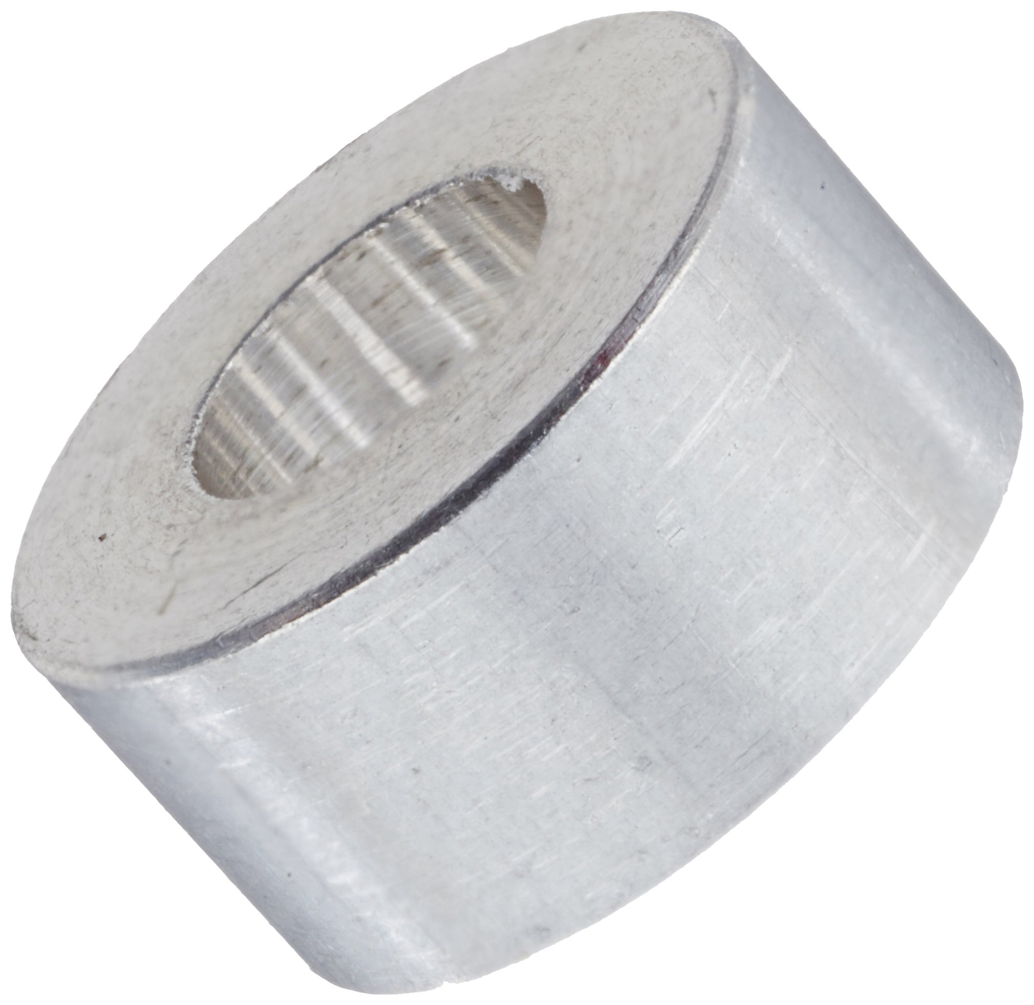 Small Parts 140204RSA Round Spacer, Aluminum, Plain Finish, #4 Screw Size, 1/4" OD, 0.115" ID, 1/8" Length (Pack of 25)