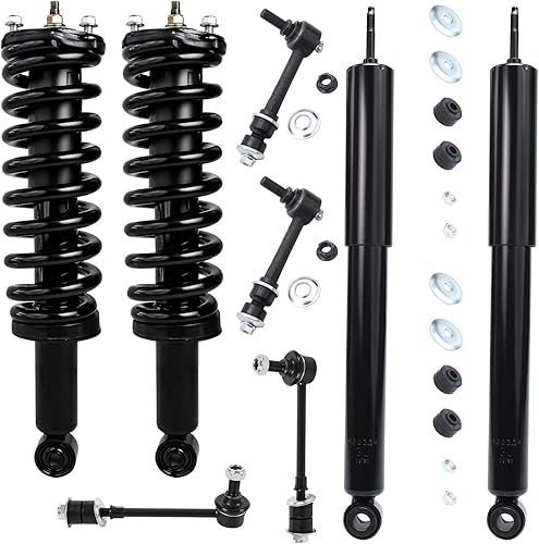 Detroit Axle - Kit de amortiguadores 4WD de 8 piezas para V6 1996-2002 Toyota 4Runner Complete 2 puntales con resorte helicoidal 2 amortiguadores 4