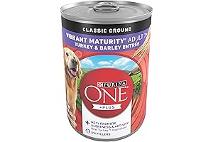 Purina ONE Plus Classic Ground Vibrant Maturity Adult 7+ Turkey & Barley Senior Dog Food