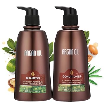 Amazon.com: SKYMORE - Champú y acondicionador de aceite de argán marroquí, tratamiento  natural para cabello seco dañado o teñido, cuidado de todo tipo de cabello  : Belleza y Cuidado Personal