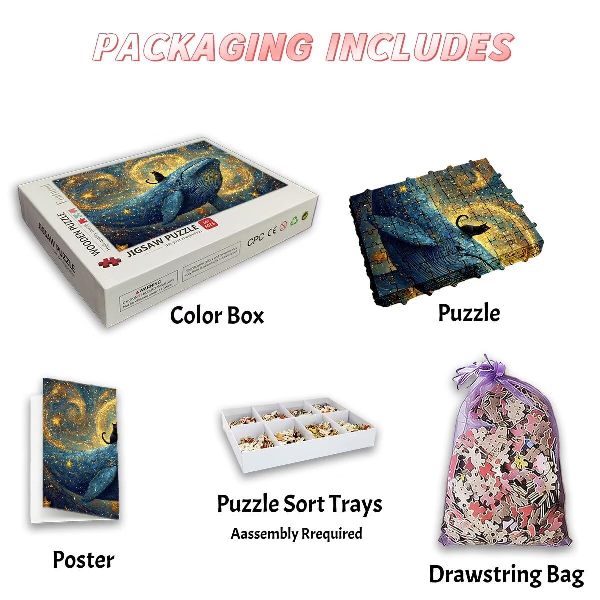 Puzzle dla dorosłych, 1000 puzzli dla kotów, 1000 sztuk, dla dorosłych, drewniane puzzle do dekoracji wnętrz, niemożliwe gry logiczne, wyjątkowe prezenty dla kobiet, prezenty dla mężczyzn, wymagający