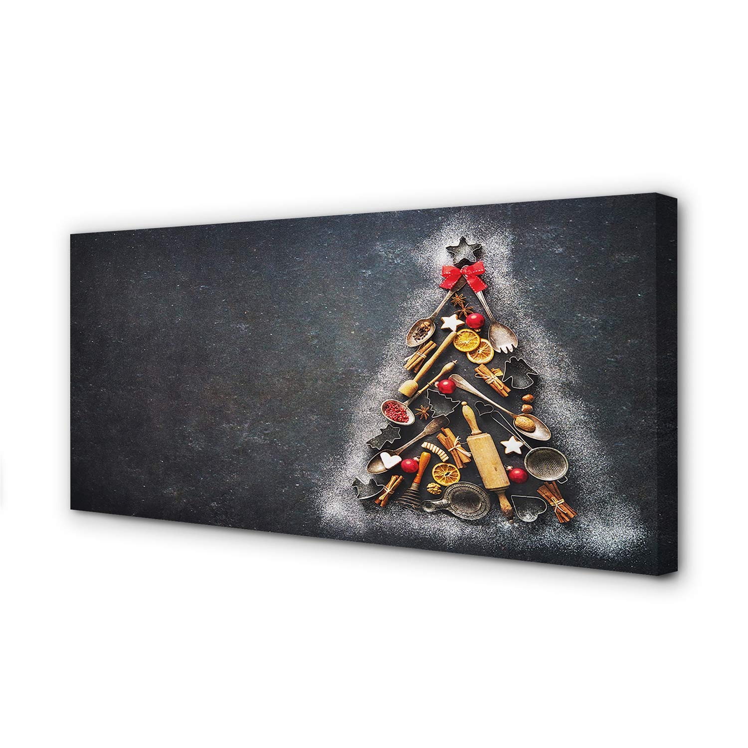Murale décorative de Noël Tulup grand tableau en toile chaleureux