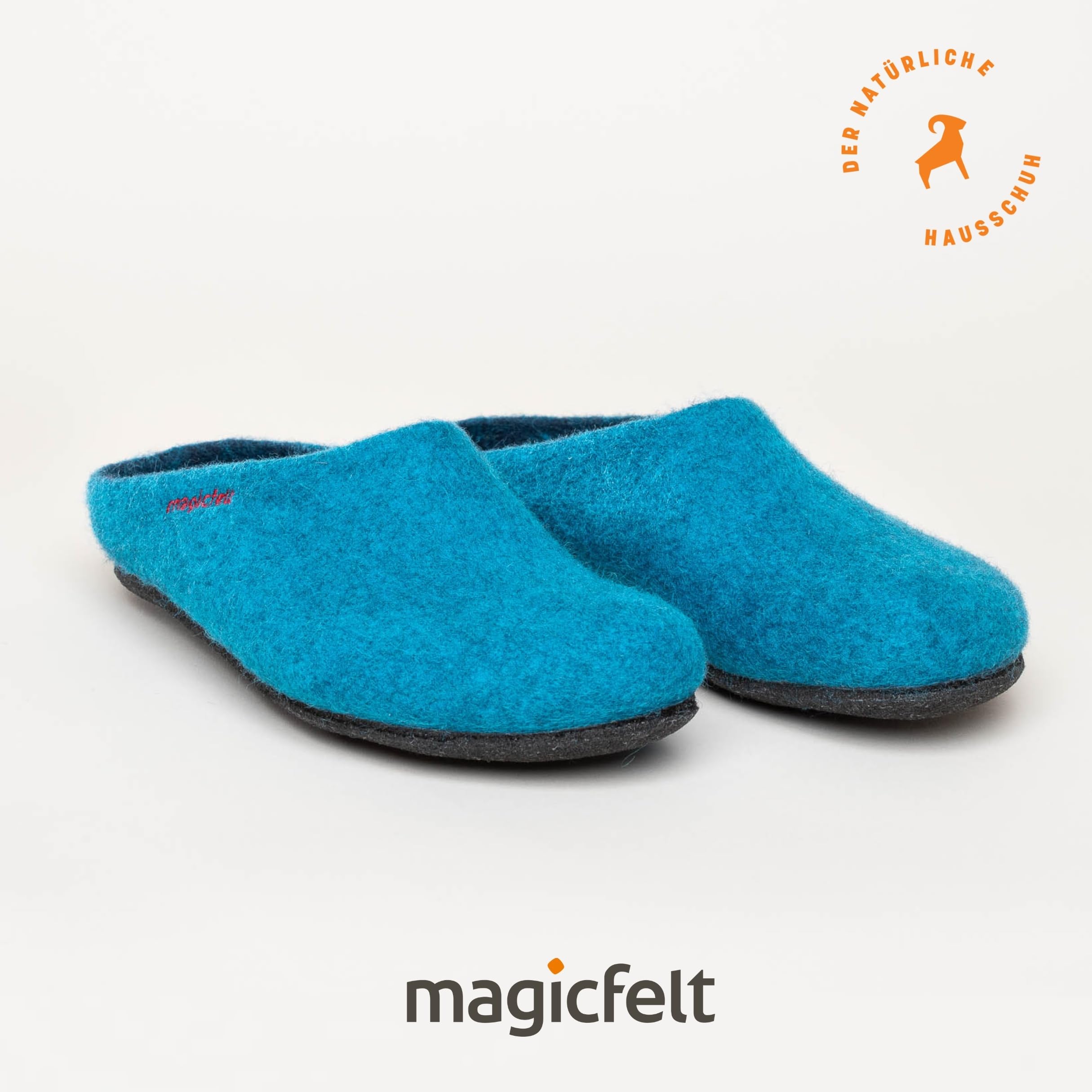 Magicfelt Filz-Hausschuh 709 aus 100% Merino-Wolle | Pantoffel für Damen & Herren mit anatomisch geformter Filz-Latex-Sohle - Made in Tirol