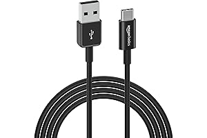 Amazon Basics 6-Ft USB-C to USB-A 2.0 Fast Charger Cable for Apple iPhone & iPad