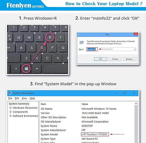 Miniatura 2 de 920070-855 TF03XL Batería para HP Pavilion X360 15-CC 15-CD 14M-CD 17-AR 14M-CD0003DX 14M-CD0001DX 14-CD2053CL 14-CD1055CL 15-CC123CL 15-CC123CL