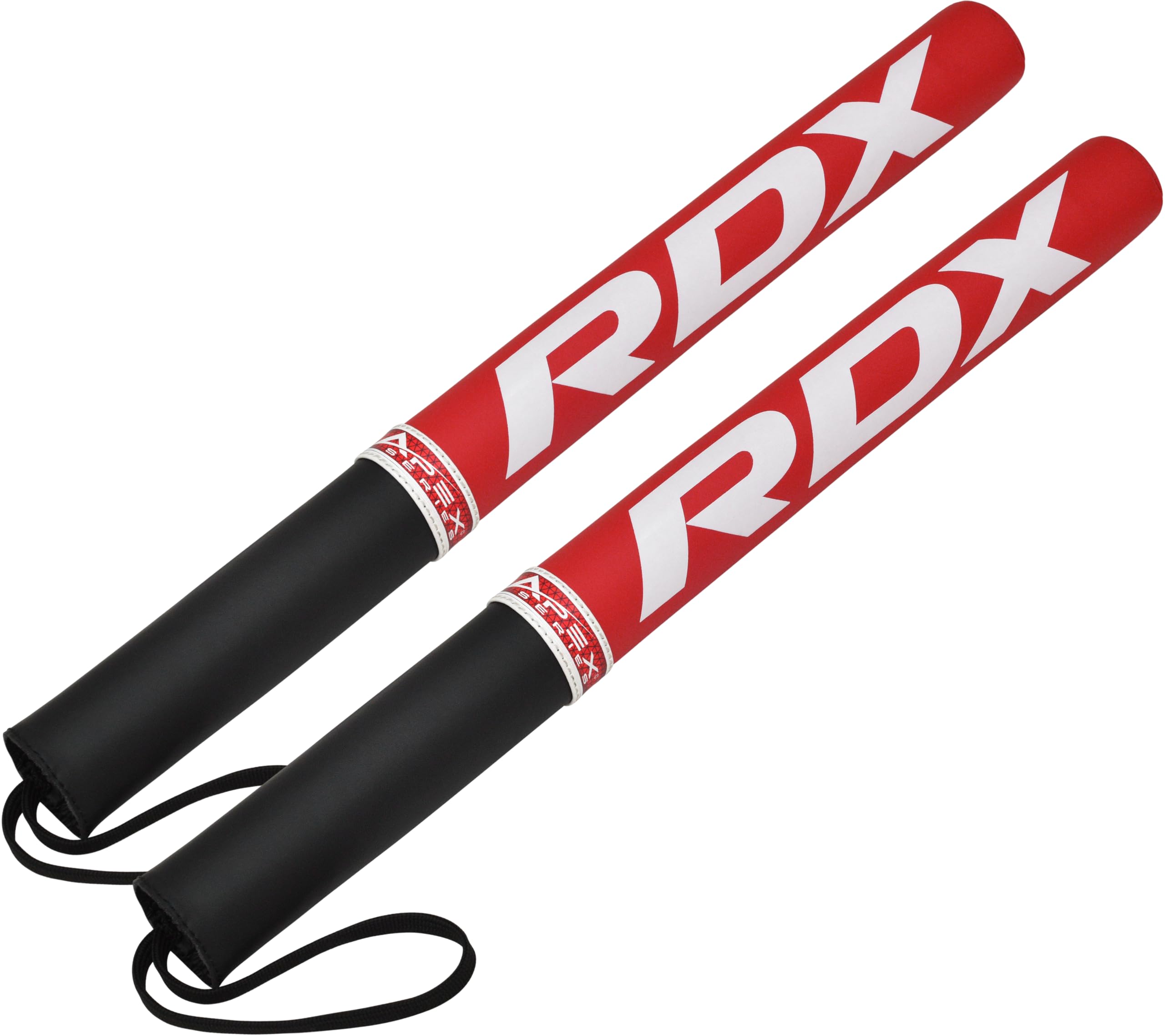 RDX Apex PRO Precision Sticks per Allenamento di Boxe e Arti Marziali, Paddles da Boxe in Pelle Super Skin Combat, bastoni da Coaching per Allenamento di Colpi, Attrezzatura da Boxe per Allenatori