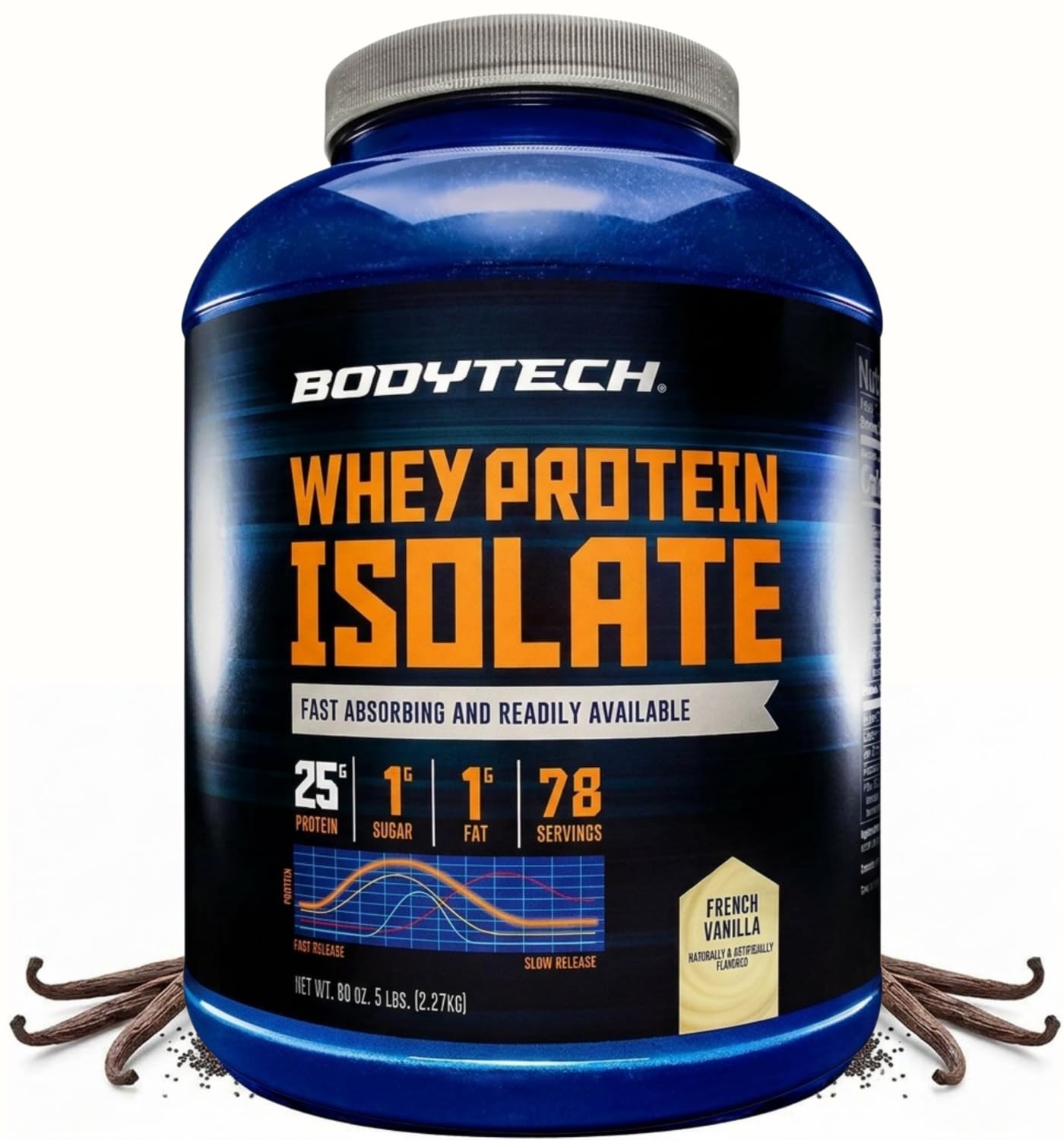 BodyTech Whey Protein Isolate Powder, French Vanilla, 1.5 LB, 23 Servings — Amazon image 7