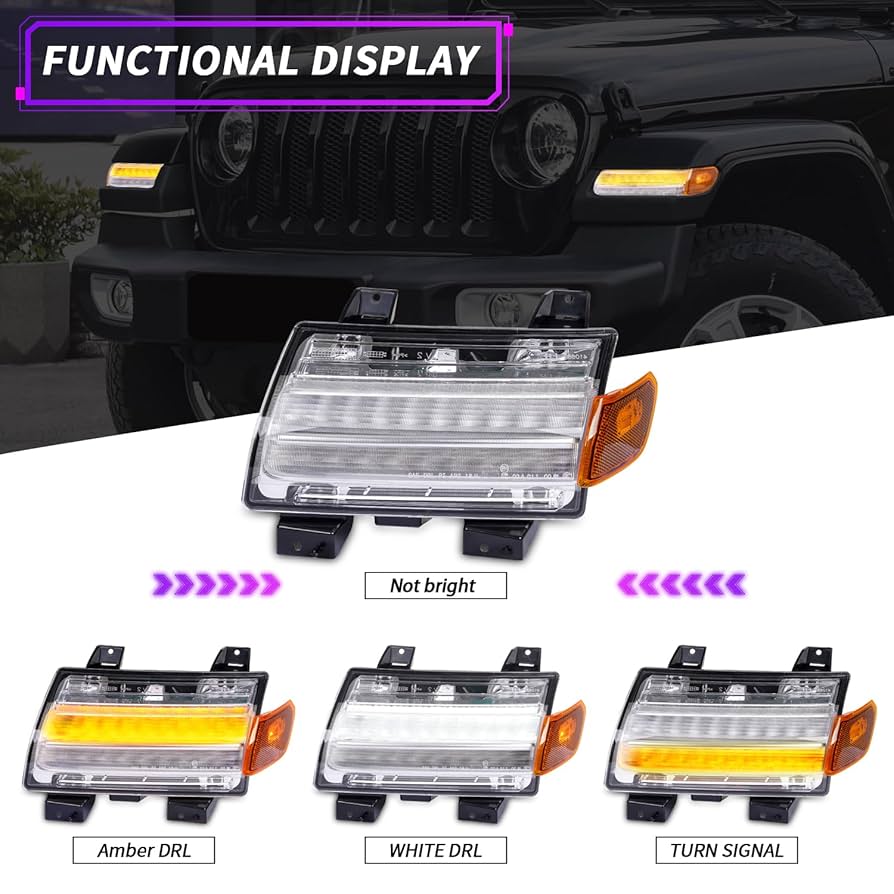 Amazon.com: Archaic Full LED Fender Light Kit for Jeep