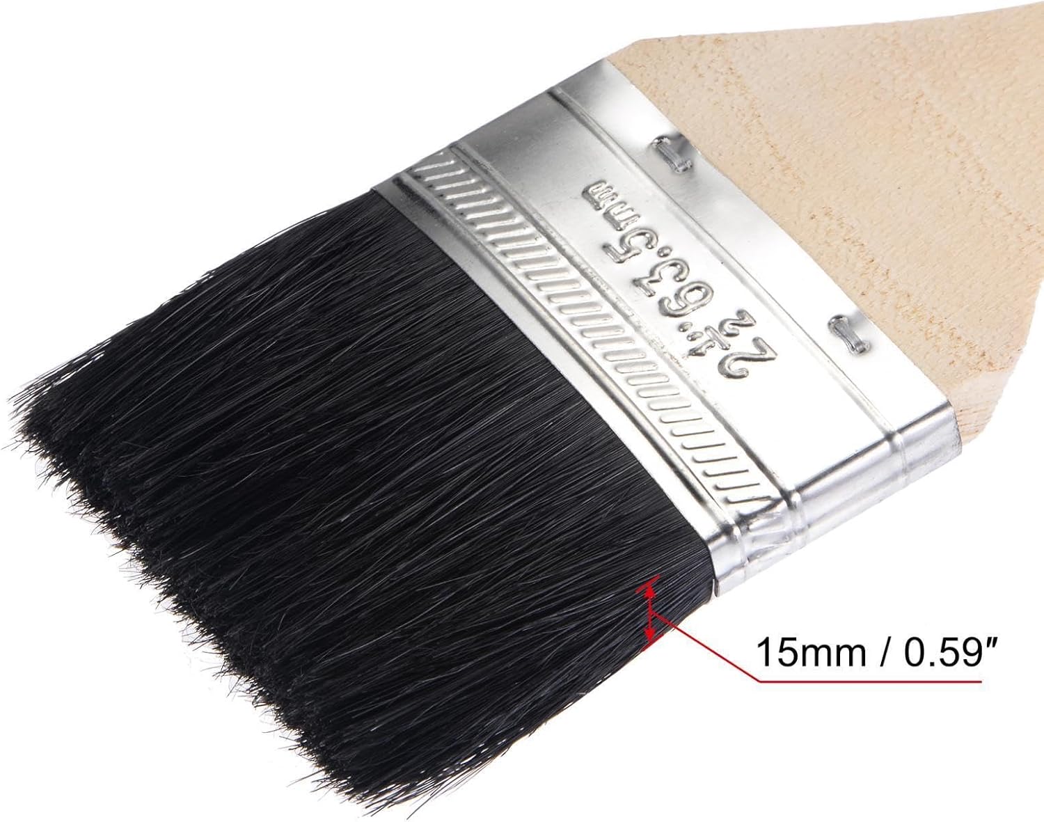 Home and Garden Parts Bent Radiator Paint Brush 17" Length 2.5" Width Bristle Long Handle 4Pcs #CN/251024/14301