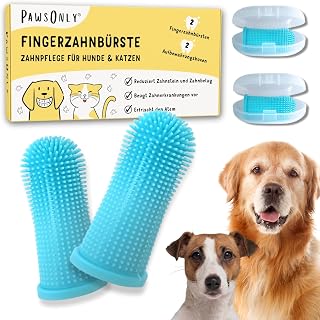 PawsOnly Hundezahnbürste Fingerling für Hund & Katze