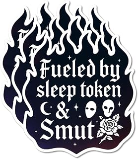 Fueled by Sleep Token and Smut Sticker – Funny Vinyl Decal for Cars, Laptops, Water Bottles & More – Durable, Waterproof & Fade-Resistant – (3PCS, 3")