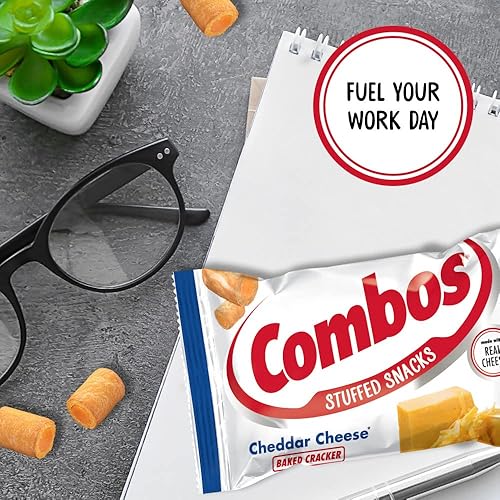 Miniatura 4 de COMBOS Cheddar Cheese Cracker - Bocadillos horneados de 1.7 onzas (paquete de 18) y paquete variado de papas fritas Lay's, 1 onza (paquete de 40)