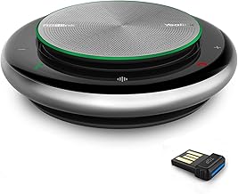 RGBlink Bluetooth Speakerphone Conference Speakerphone with Microphone USB Speakerphone Wireless Enhanced Noise Reduction Algorithm Home Office 360° Voice Pickup CP900 Teams Certified