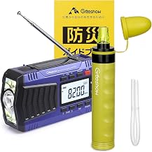 Greeshow GS-2901 Disaster Preparedness Radio and GS-282 Portable Water Purifier Set, Disaster Preparedness Set, Disaster Preparedness Goods, Earthquake Prevention