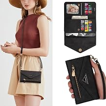 Cavor iPhone XS Compatible Smartphone Case, Shoulder Strap, Crossbody, Diagonal, Shoulder iPhone 10 Smartphone Carrying Case, iPhone X Notebook Type Case, iPhone XS Notebook Type Case Envelope Design