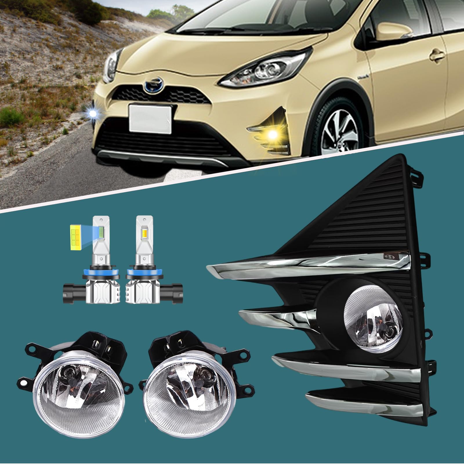 アクア　クロスオーバー　NHP10　後期　純正　フロントバンパー　4U0　ベージュ　52119-52A70 即決 アクア クロスオーバー NHP10 フロントバンパー 純正 ⁄52119