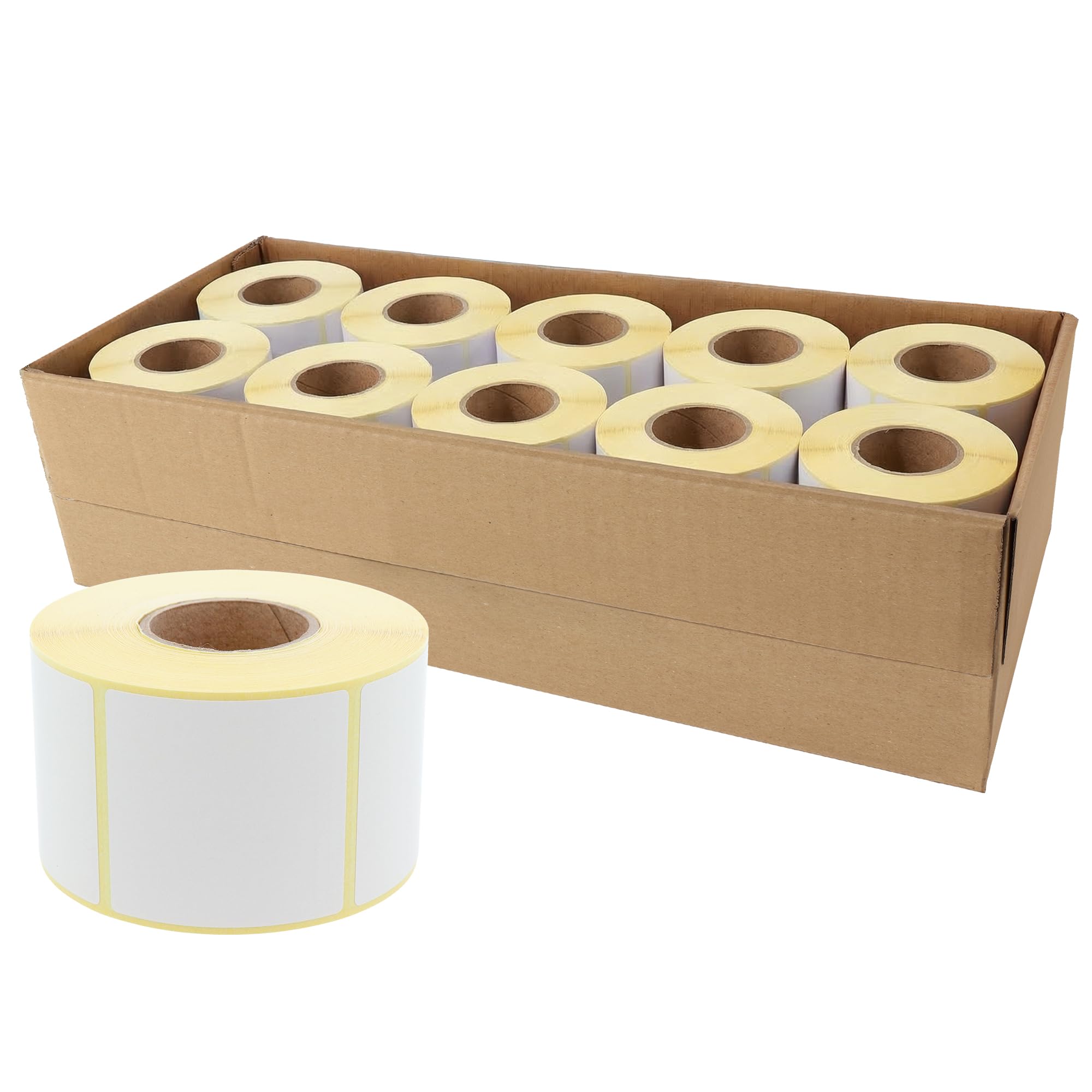 Labelident Thermo Waagenetiketten 58 x 60 mm - für Bizerba Waagen, 14.000 Preisetiketten für Waagen, 20 Rollen à 700 Etiketten, starke Klebkraft, 40 mm Kern