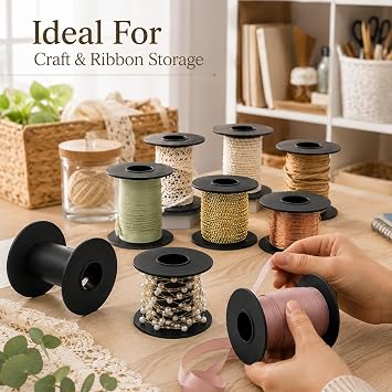 Xhziy Plastic Spool Empty Plastic Spool 71mm/2.8inch Empty spools Black -8PCS