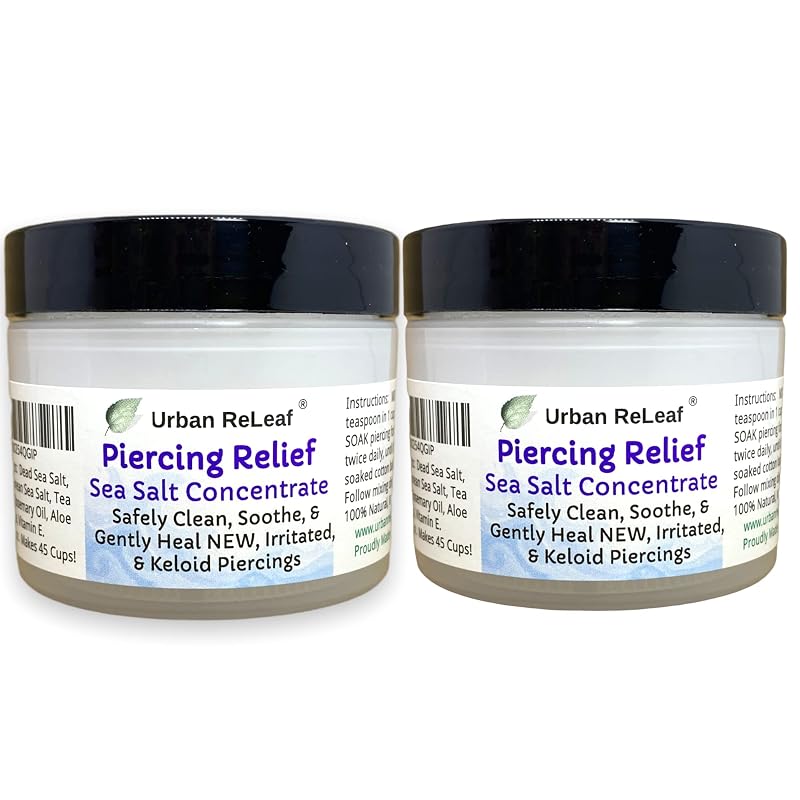 Urban ReLeaf Concentrado de Sal Marinha para Piercing, Pacote com 2