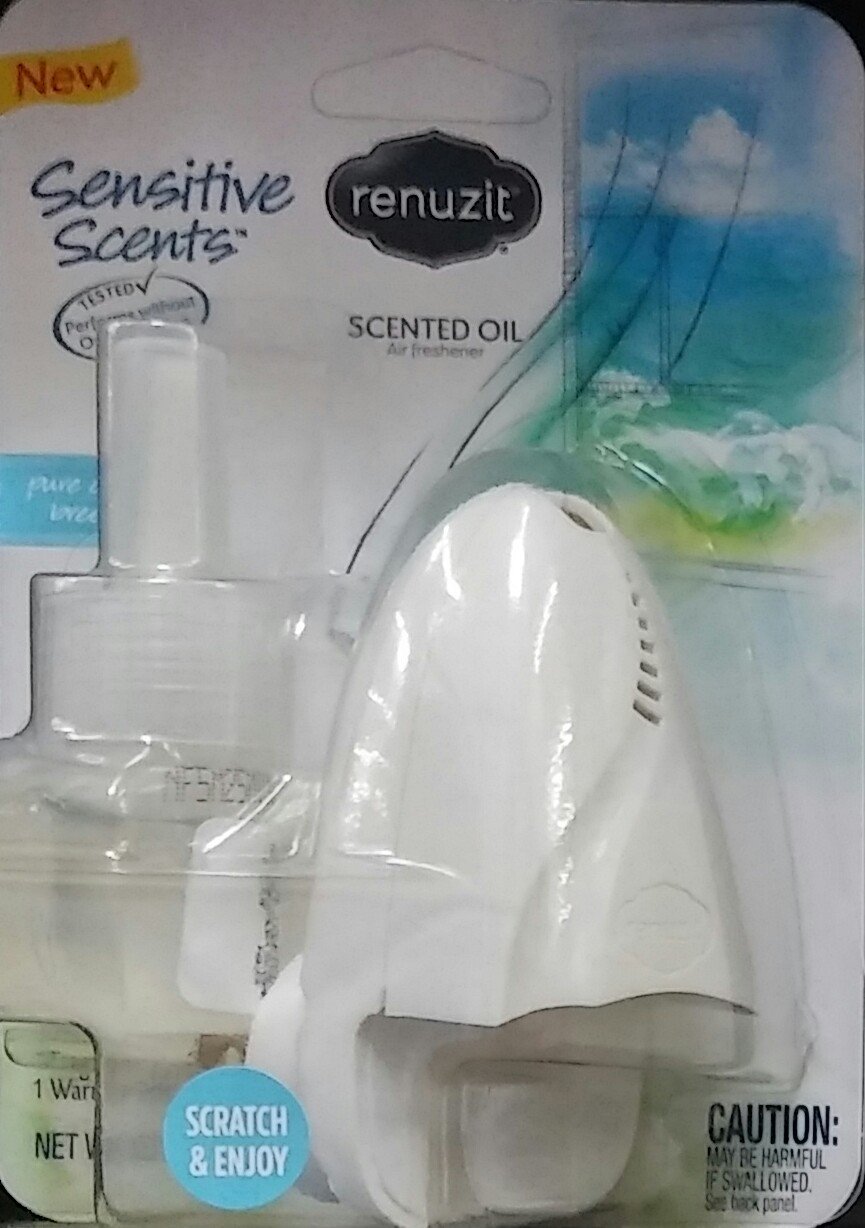 Renuzit Sensitive Scents Scented Oil Starter, Pure Ocean Breeze
