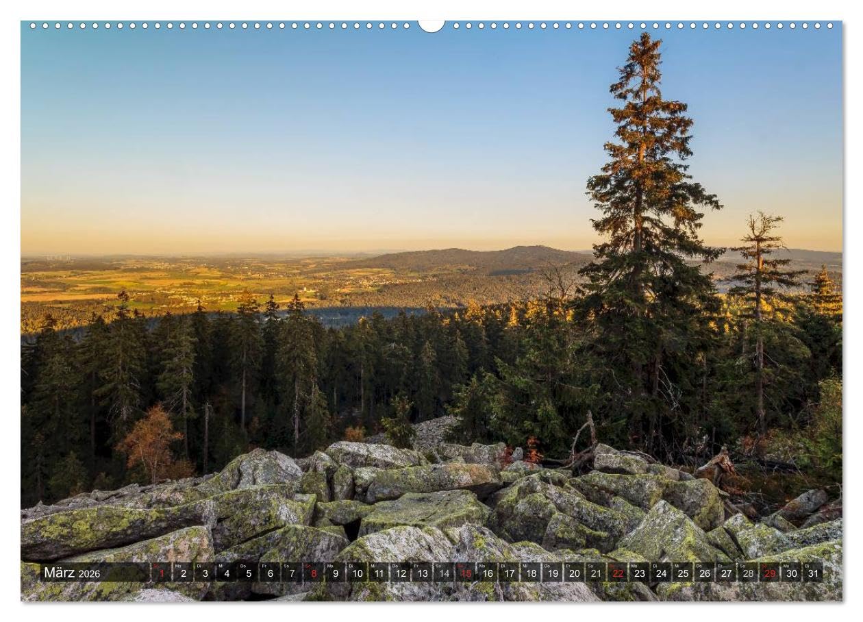Zauberhaftes Fichtelgebirge (hochwertiger Premium Wandkalender 2026 DIN A2 quer), Kunstdruck in Hochglanz: Die schönsten Plätze im Fichtelgebirge (CALVENDO Orte)