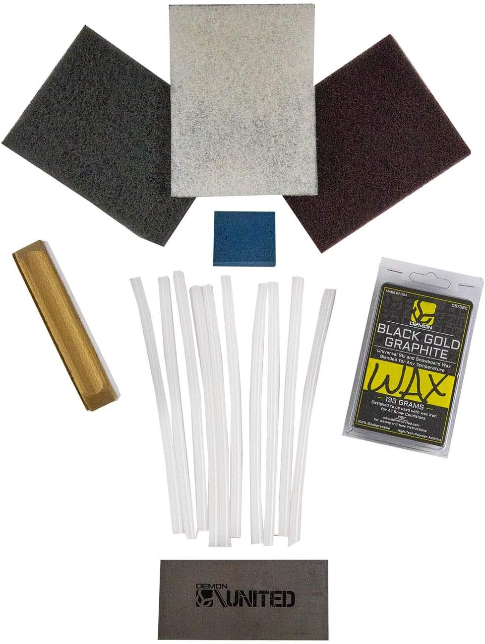 DEMON UNITED Ski and Snowboard Base Care Kit- Ski and Snowboard Base Repair Kit